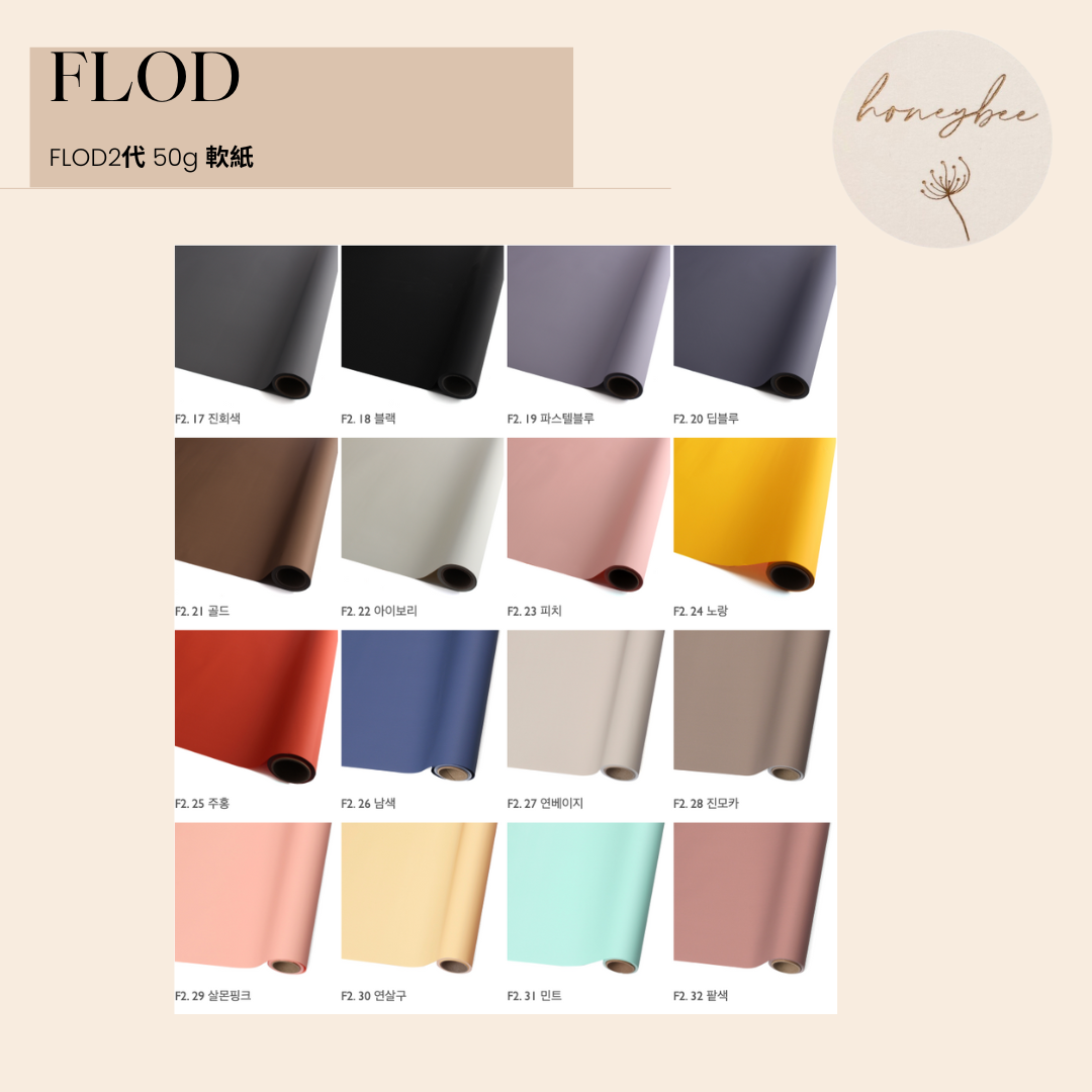 【包裝紙】韓國Flod2代軟紙包裝紙50g