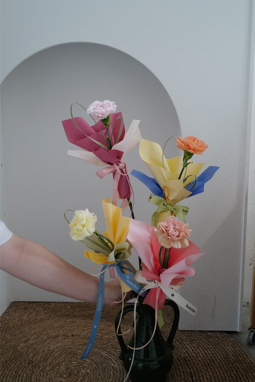 【♡母親節單枝康乃馨花束】