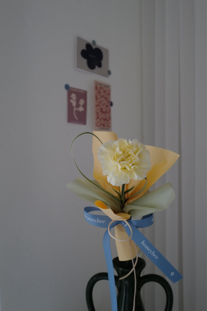 【♡母親節單枝康乃馨花束】