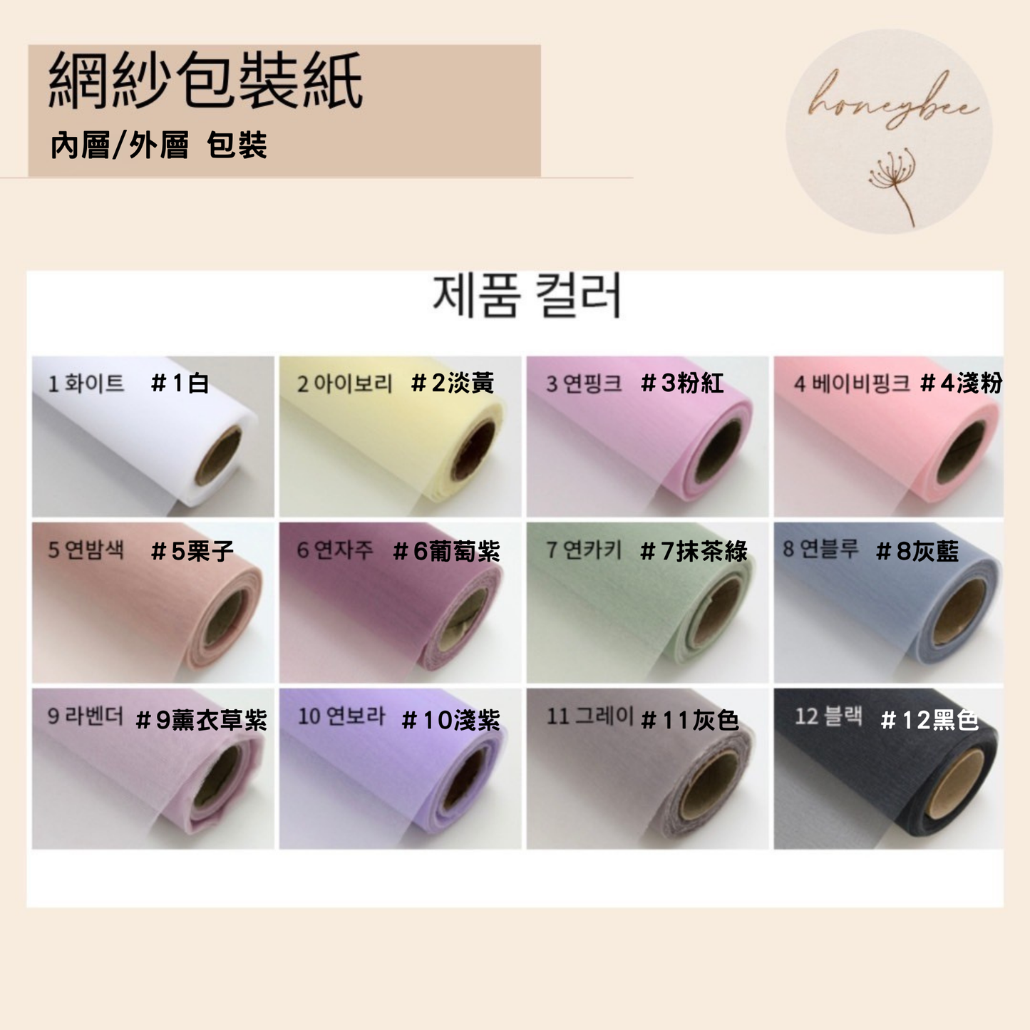 【包裝紙】網紗包裝紙