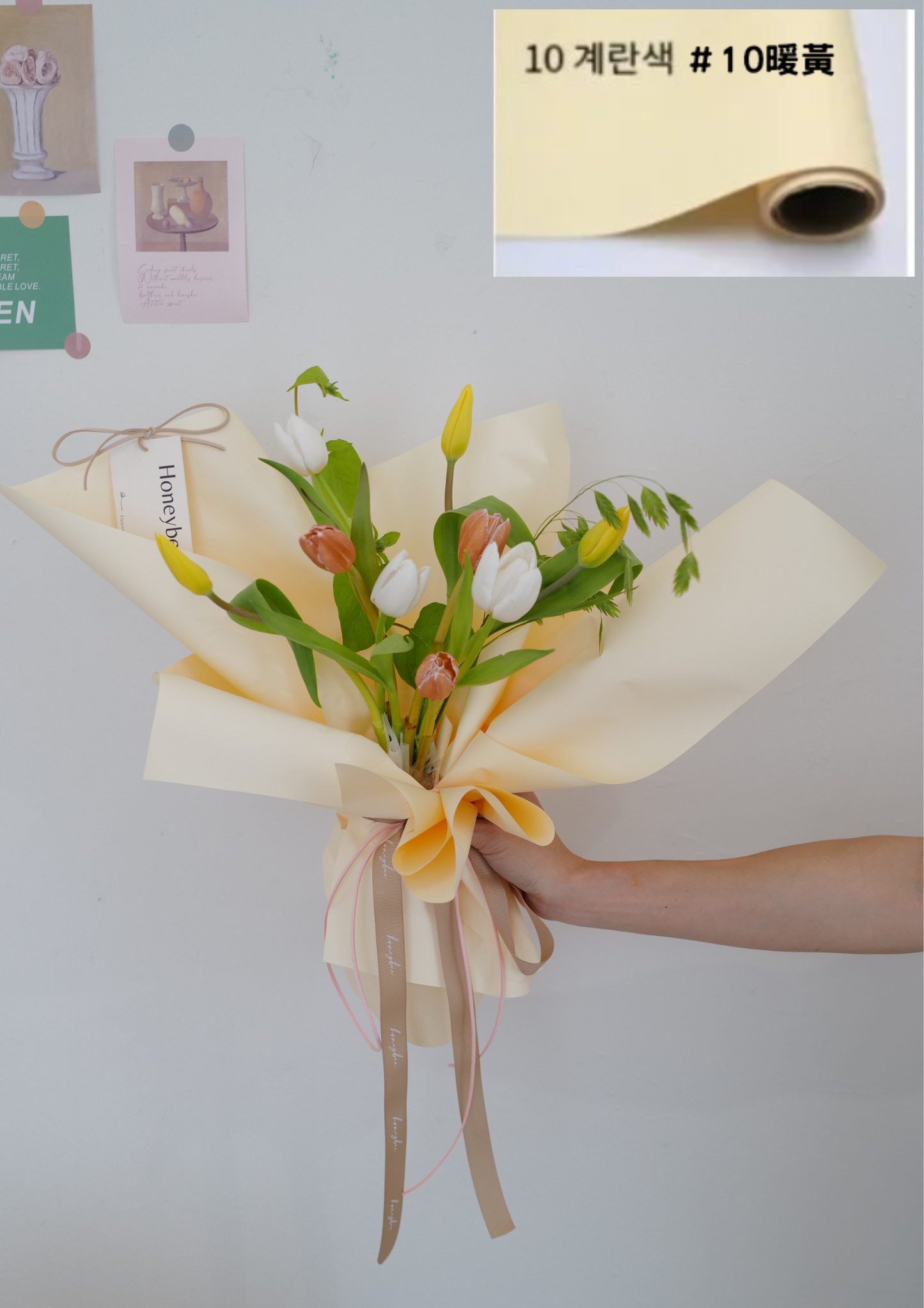 【包裝紙】韓國Flod3代軟紙包裝紙80g - honeybee breath