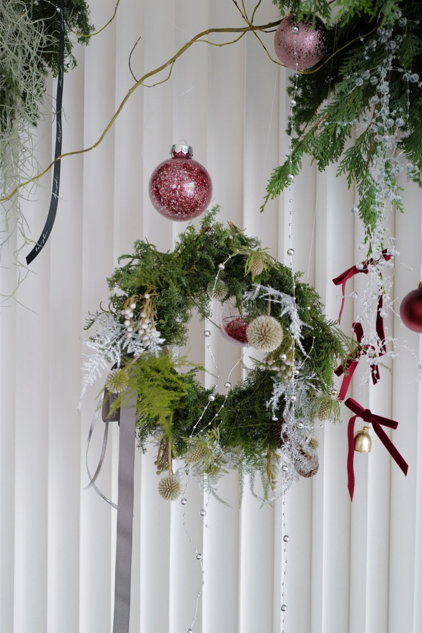 【聖誕花環 - DIY花圈材料包】 - honeybee breath