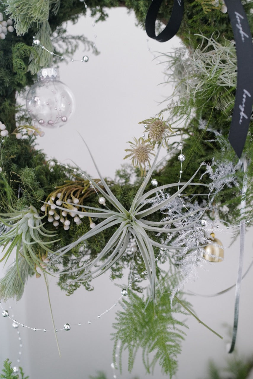 【聖誕花環手作課 - ❉白雪花圈】 - honeybee breath