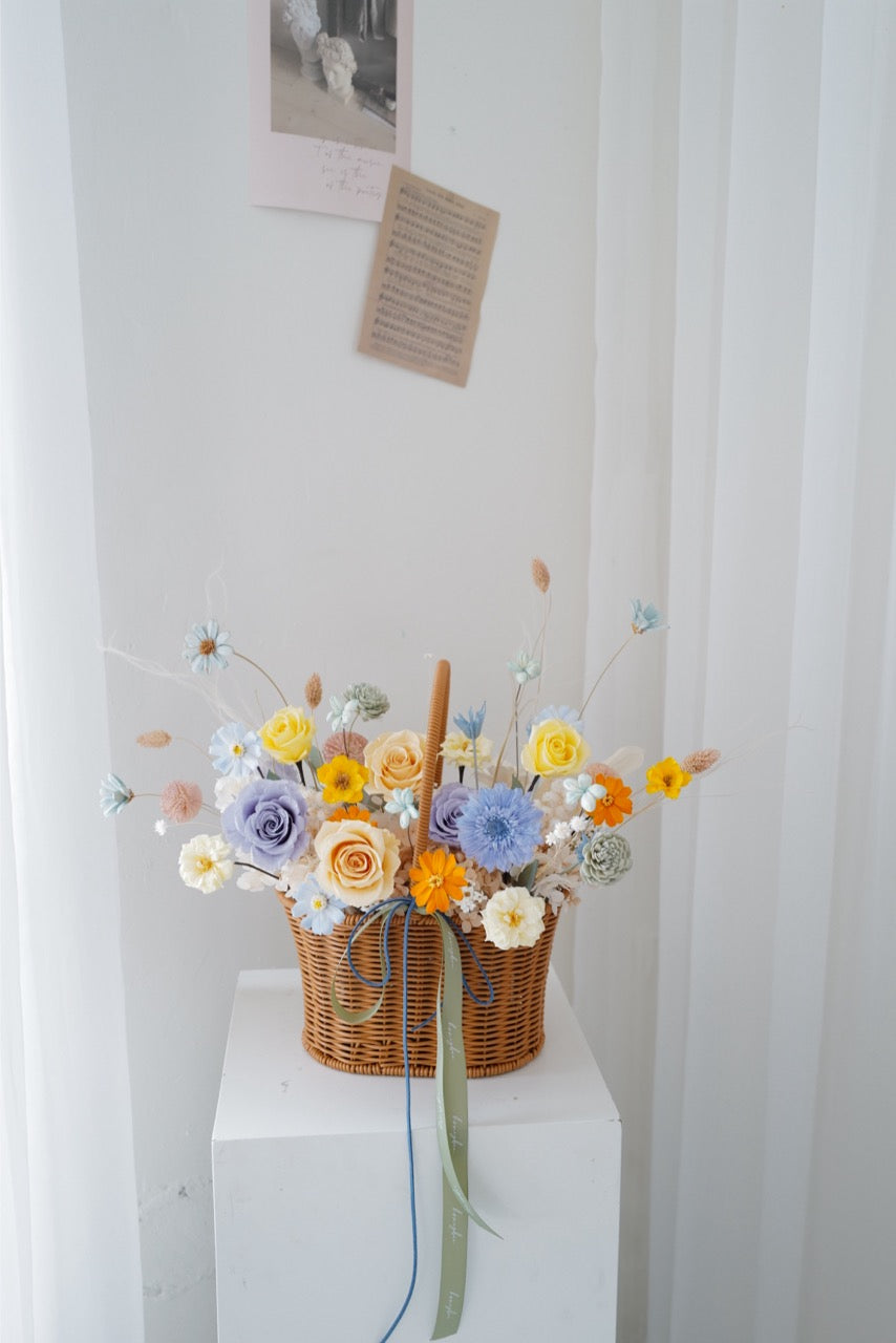 永生花花藍 Preserved Flower - honeybee breath