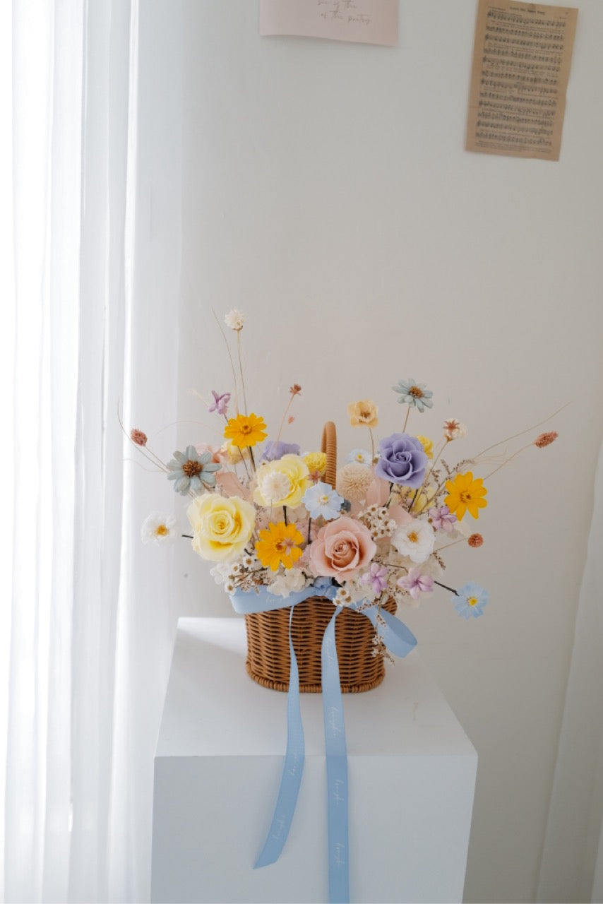 永生花花藍 Preserved Flower - honeybee breath