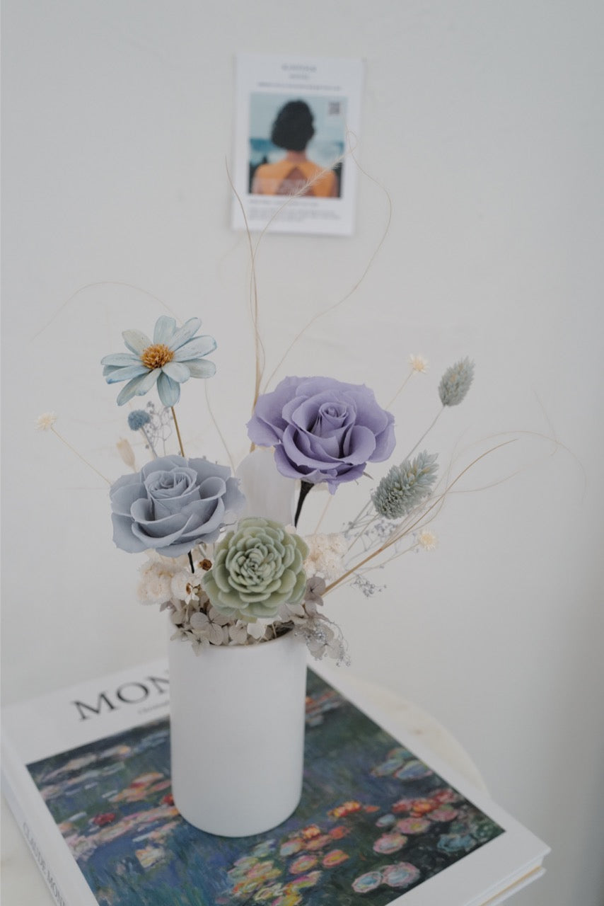 永生花盆花 Preserved Flower Pot - honeybee breath