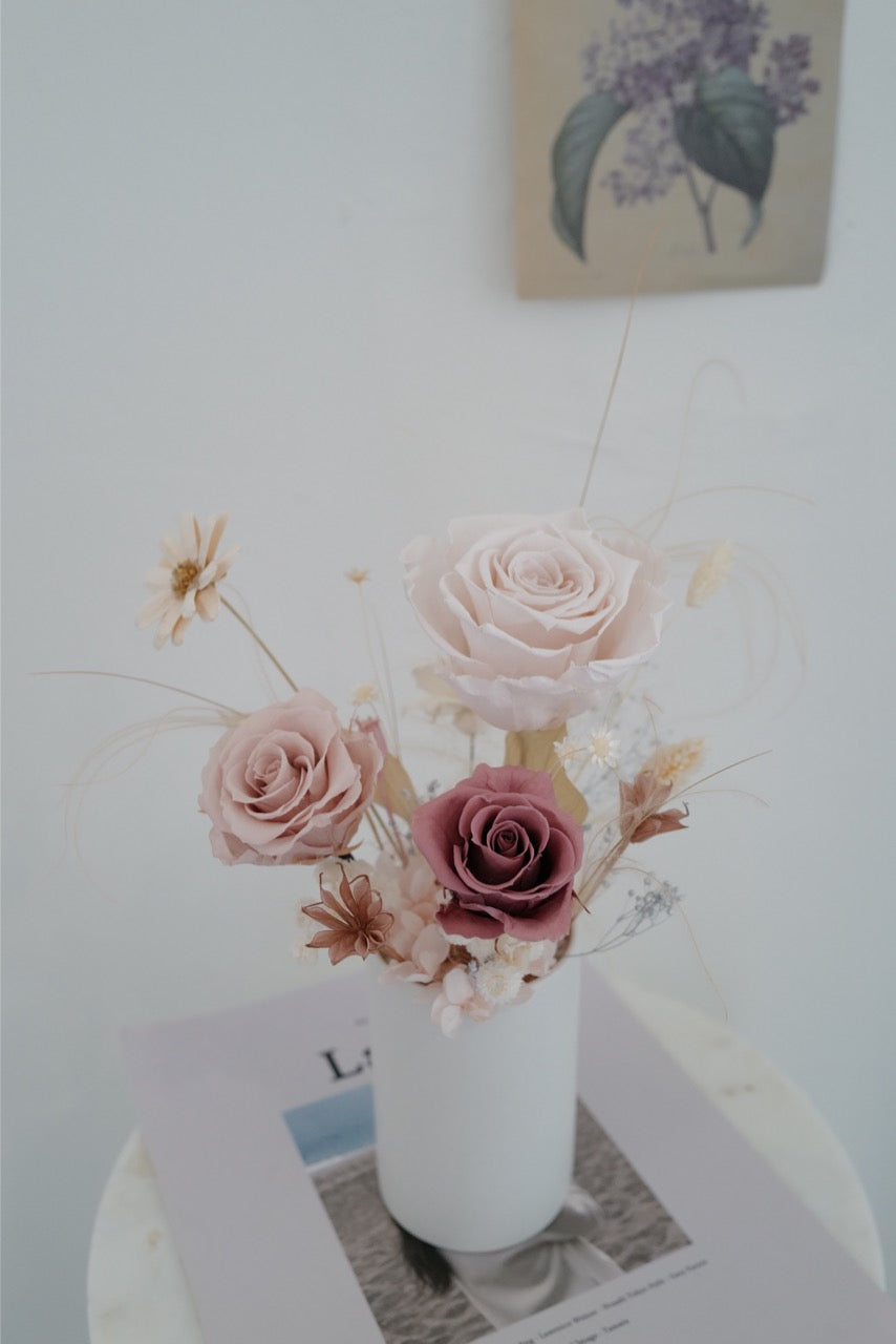 永生花盆花 Preserved Flower Pot - honeybee breath