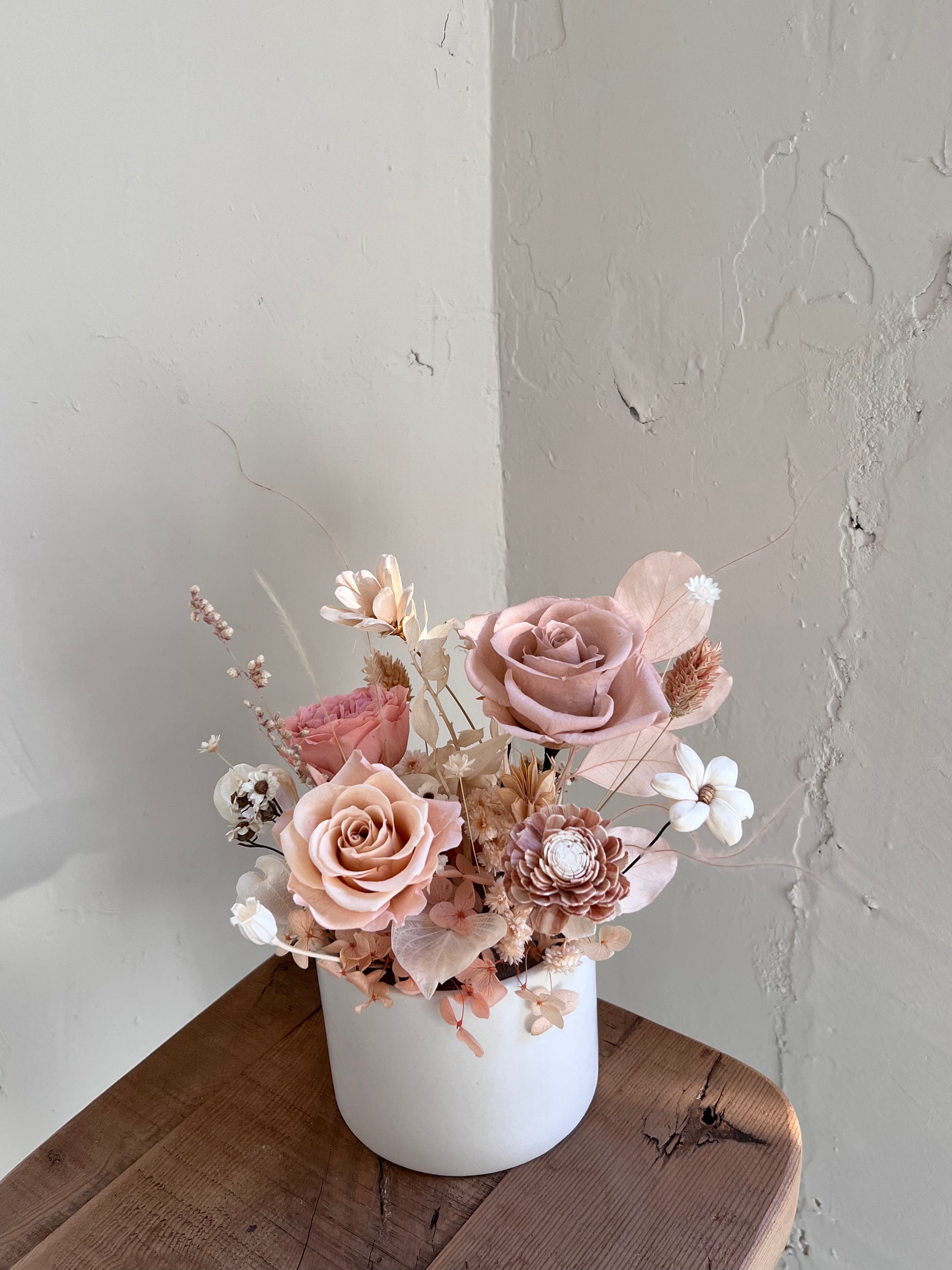永生花盆花 Preserved Flower Pot - honeybee breath